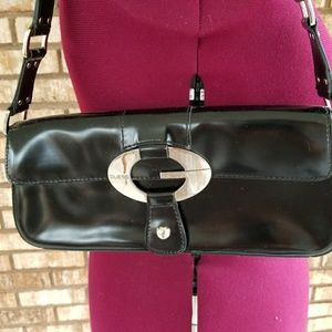 Guess black patent bag